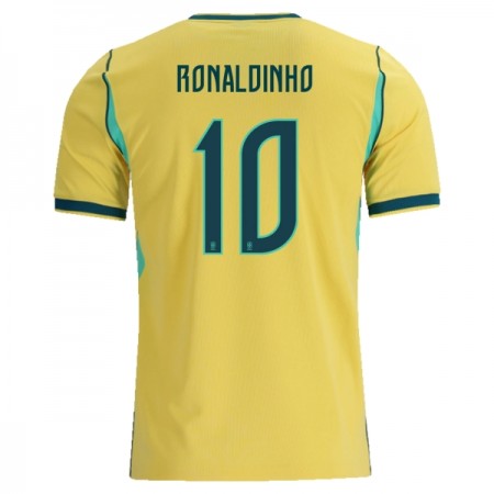 Fotbalové dresy Brazílie Ronaldinho 10 Domácí Dres MS 2026 Krátký Rukáv