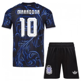 Fotbalové dresy Argentina Maradona 10 Dětské Venkovní Dres MS 2026 Krátký Rukáv