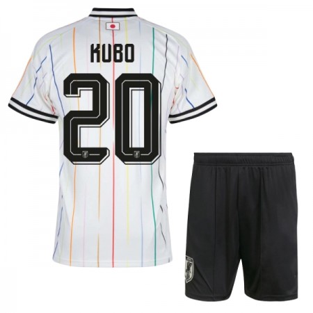 Fotbalové dresy Japonsko Kubo 20 Dětské Venkovní Dres MS 2026 Krátký Rukáv